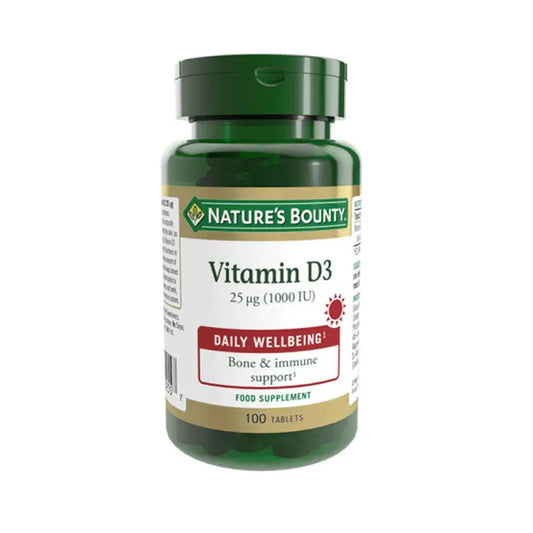 Nature'S Bounty Vitamin D3 25Mcg 1000 Ui - 100 tablets