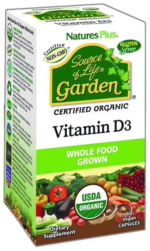 Natures Plus Garden Vitamin D3, 60 Capsules