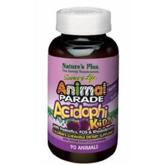 Natures Plus Animal Parade Acidophikidz, 90 Tablets