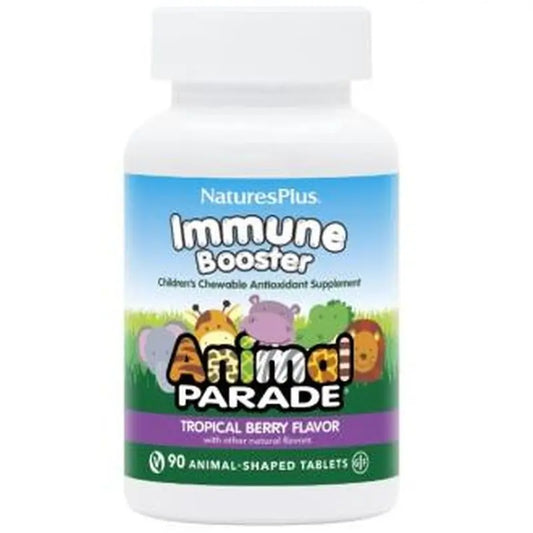 Natures Plus Animal Parade Kids Immune Booster, 90 Chewable Tablets