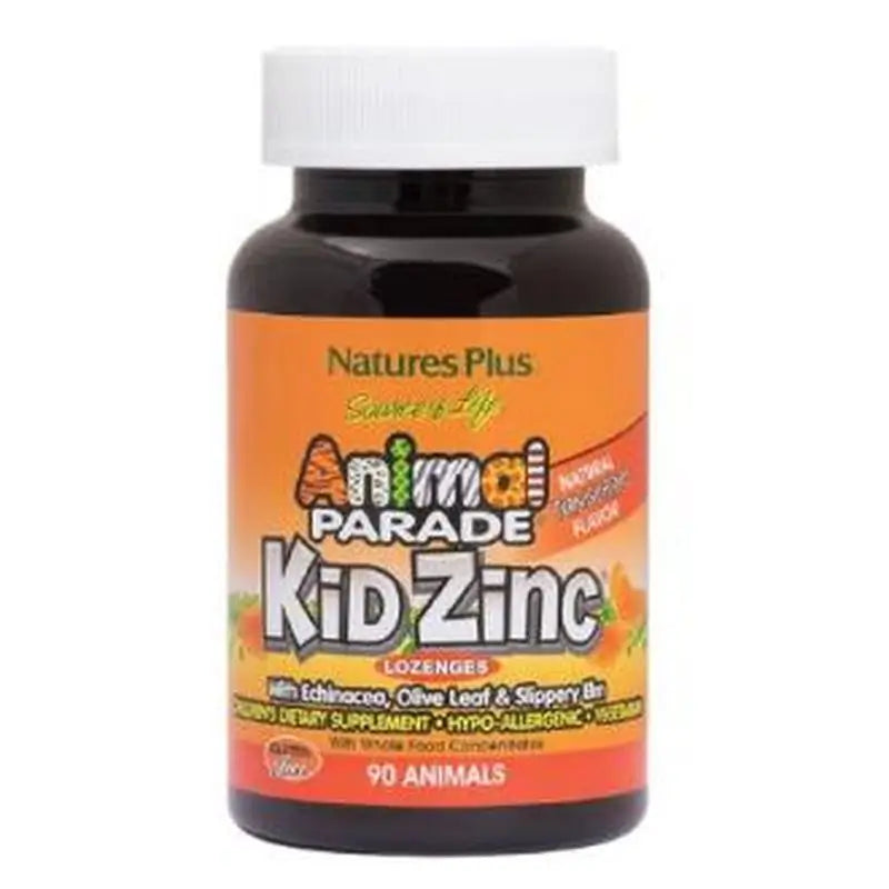 Natures Plus Animal Parade Kidzinc Lozenges, 90 Tablets