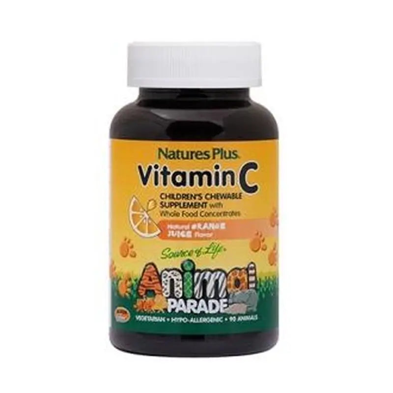 Natures Plus Animal Parade Vit.C, 90 Animal Chews