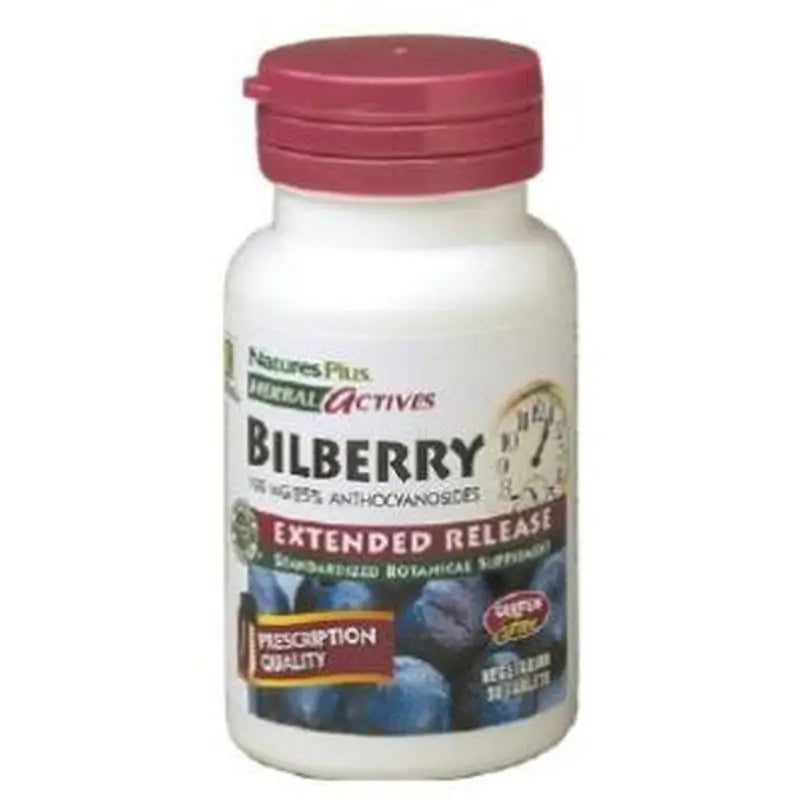 Natures Plus Blueberry (Bilberry), 30 Tablets