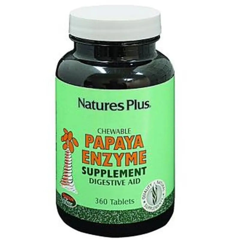 Natures Plus Papaya Enzyme 360 Chewable Tablets