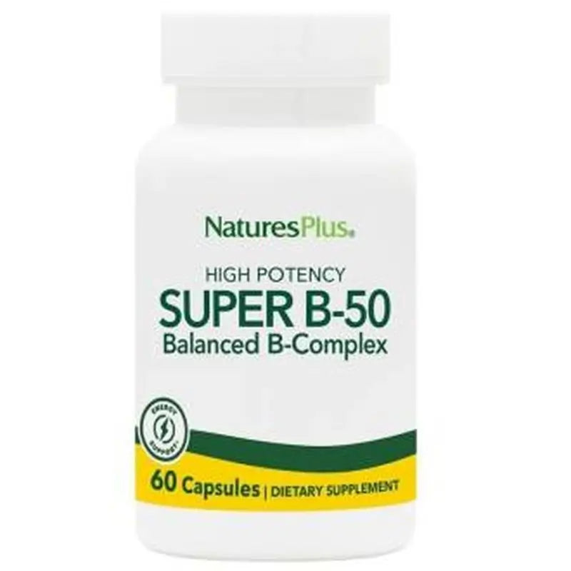 Natures Plus Super B-50 Tablets, 60 Capsules