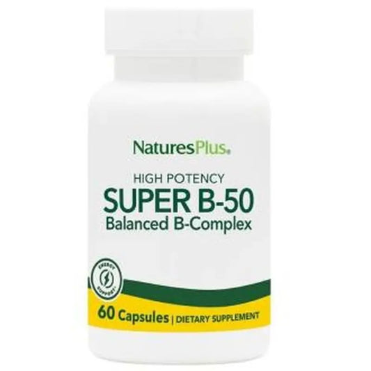 Natures Plus Super B-50 Tablets, 60 Capsules