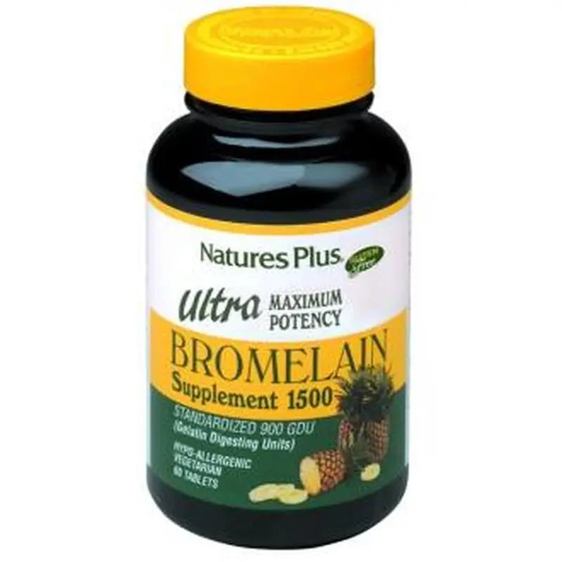 Natures Plus Ultra Bromelain 1500Mg, 60 Tablets