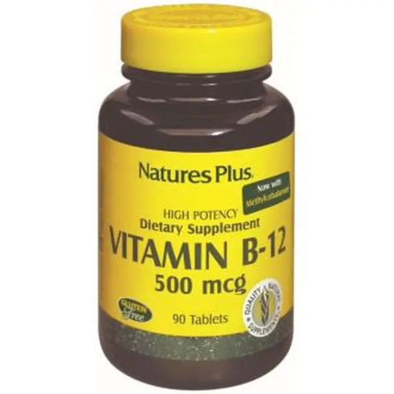 Natures Plus Vitamin B12 500Mcg, 90 Tablets