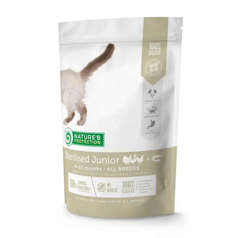 Natures Protection Detox Cat Sterilised Junior Geflügel & Krill 400Gr