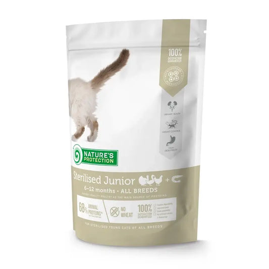 Natures Protection Detox Cat Sterilised Junior Geflügel & Krill 400Gr