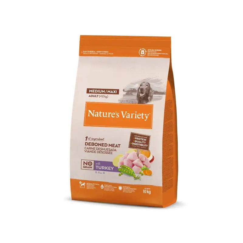 Nature'S Variety Canine Adult Original Med Max Truthahn, 10 kg, Hundefutter