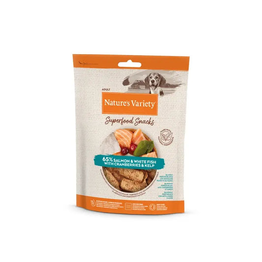 Nature'S Variety Canine Adult Snack Lachs, 8 x 85 g, Snack für Hunde