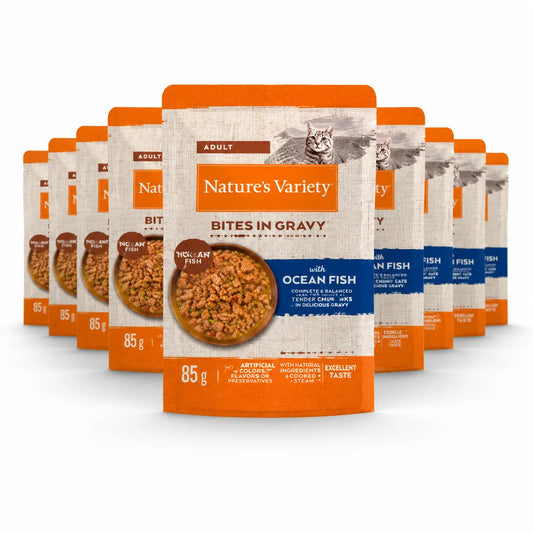 Nature'S Variety Nassfutter für Katzen, mit Fisch, Einzelportionen, 22 x 85 g