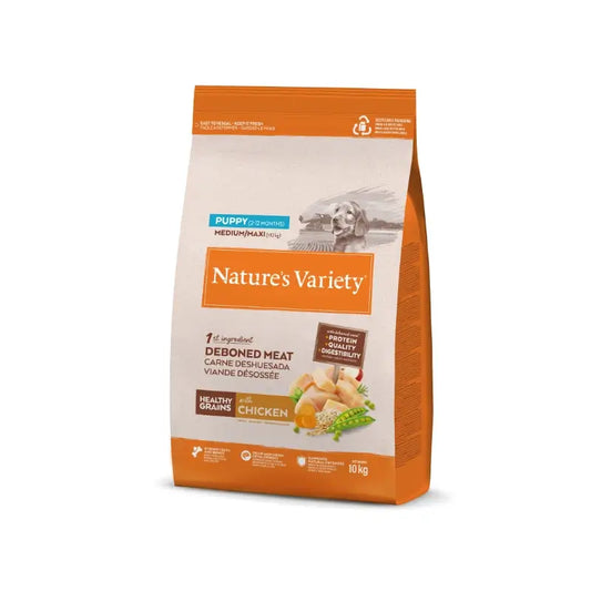 Nature'S Variety Dog Healthy Puppy Medium Huhn 10Kg
