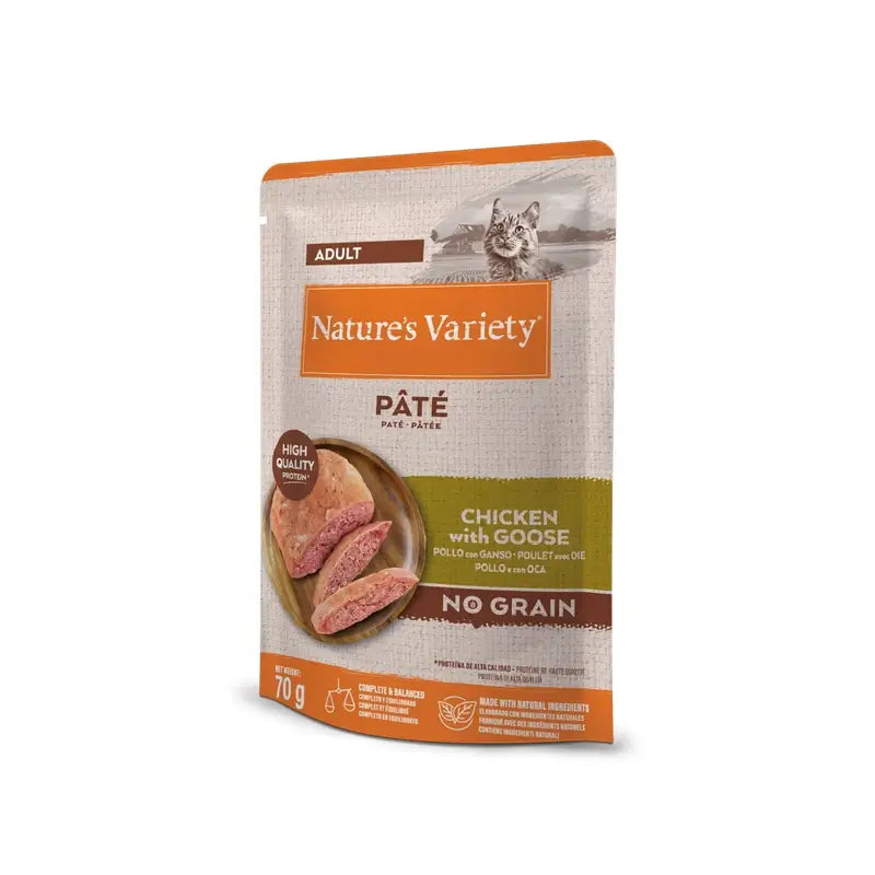 Nature'S Variety Feline Adult Original Pastete Huhn Gans, 12 x 70 g, Katzensnack