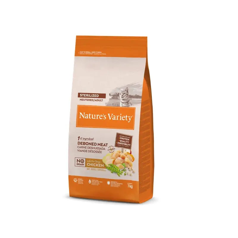 Nature's Variety Grain-Free Sterilised Cat Food with Chicken, 7 kg