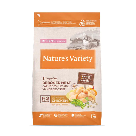 Nature'S Variety Getreidefreies Katzenfutter mit Huhn, naturbelassen, 3 kg