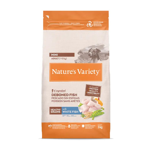 Nature'S Variety Hundefutter, Mini, mit Weißfisch, naturbelassen, 3 kg