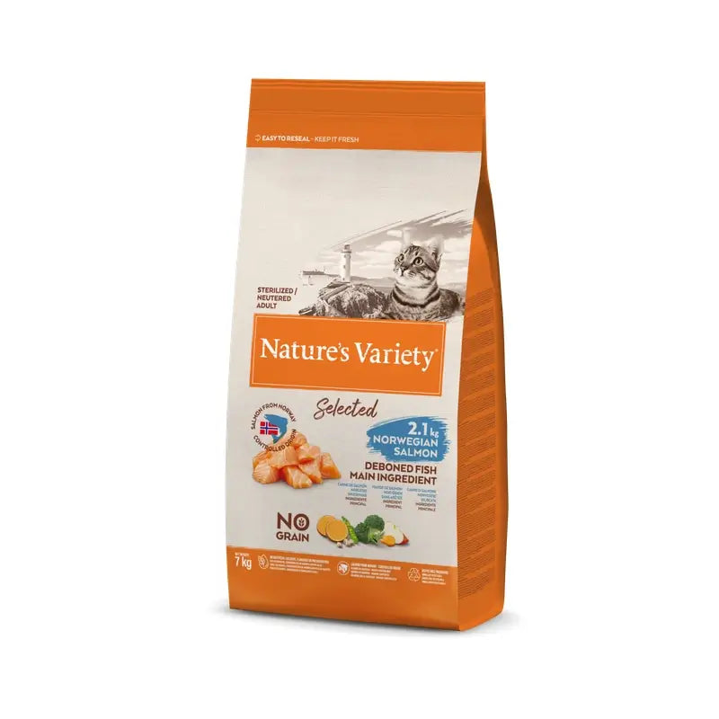 Nature'S Variety Selected Feline Adult Neutered Salmon, 7 kg, Katzenfutter