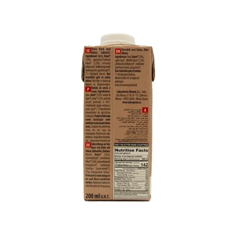 Naturgreen Haferflocken-Schokoladen-Getränk, 200Ml