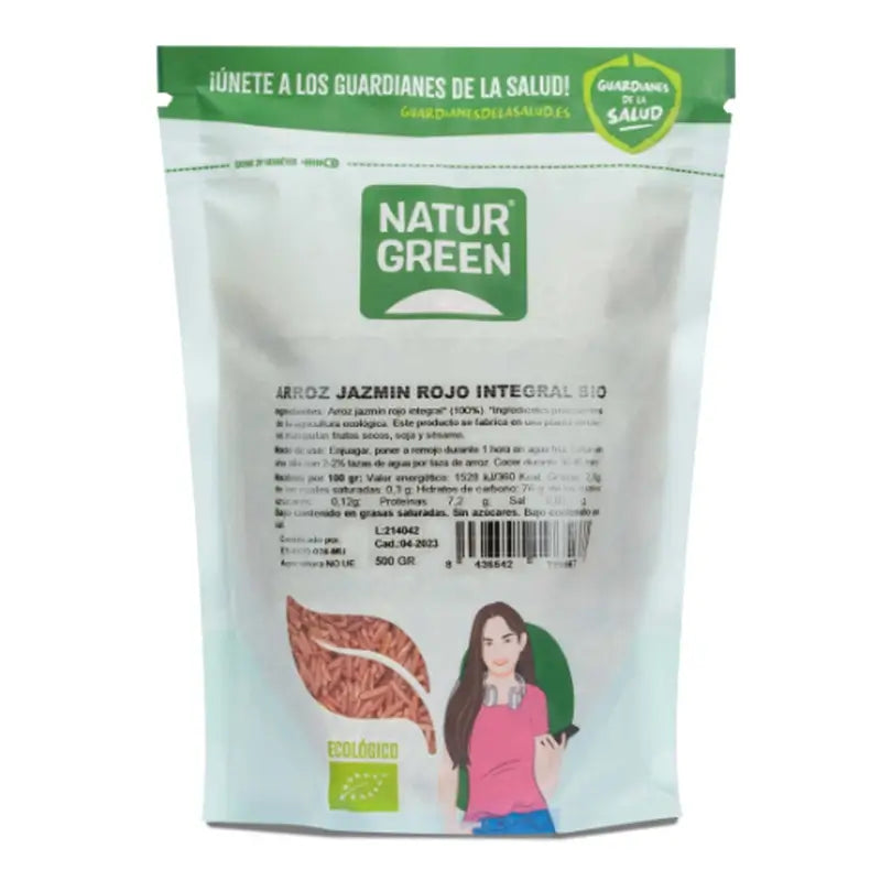 Naturgreen Bio Roter Jasmin-Reis braun, 500 g