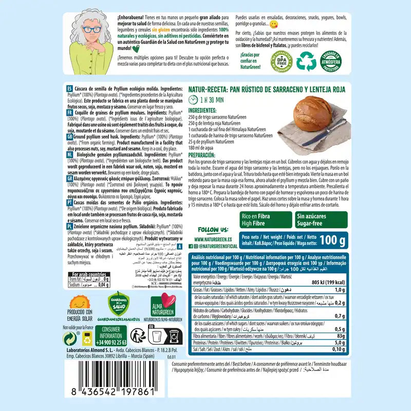 Naturgreen Flohsamen Bio, 100 G