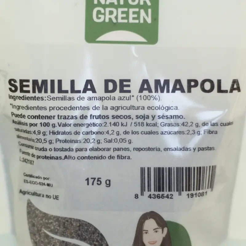 Naturgreen Bio Mohnsamen, 175 g