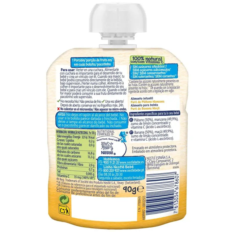 Nestlé Banane-Apfel Sachet, 90 g
