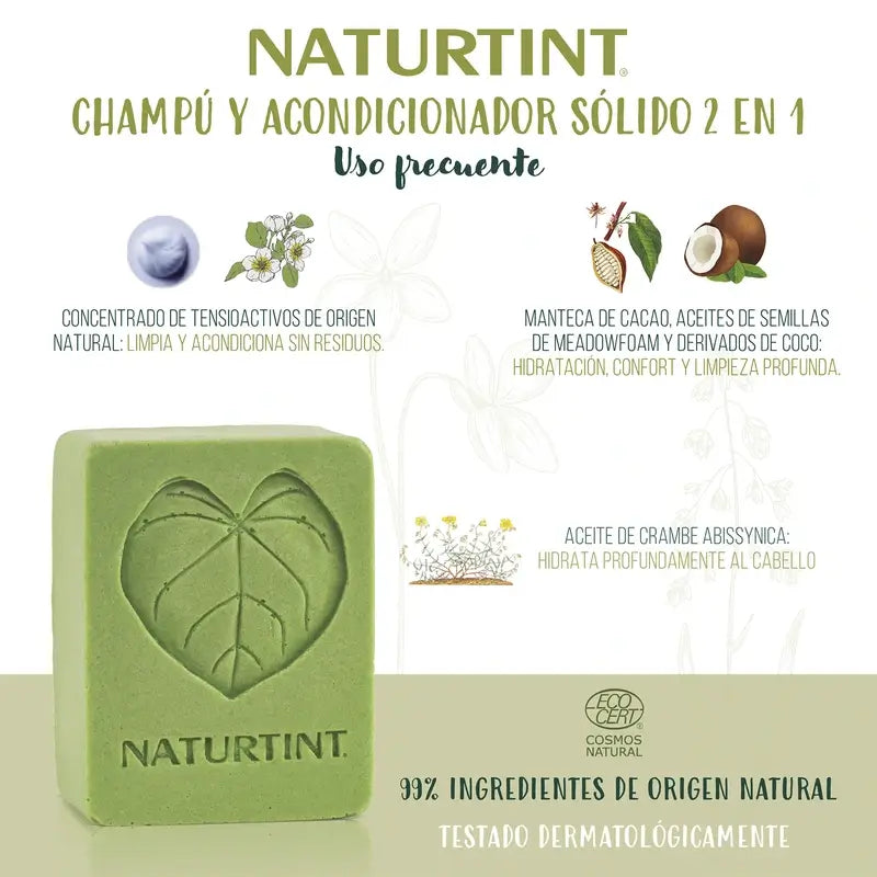 Naturtint Natural Solid Shampoo Häufiger Gebrauch 75Gr