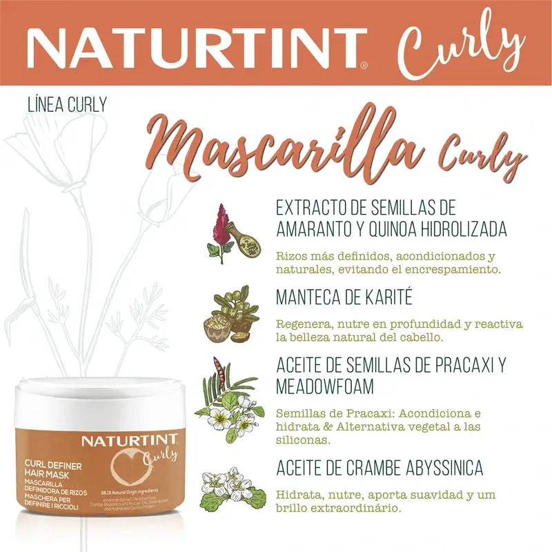 Naturtint Curly Curls Definierte Lockenmaske 300Ml