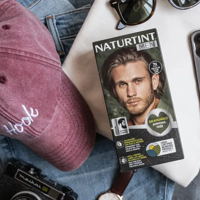 Naturtint Men Dauerhafte Haar- & Bartfärbung für Männer Ammoniakfrei 7N - Haselnussblond