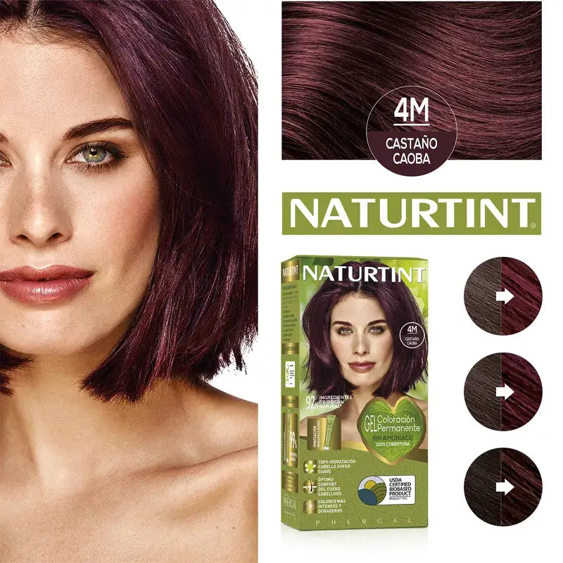 Naturtint Permanentes Färbemittel ohne Ammoniak 4M - Rotbraun