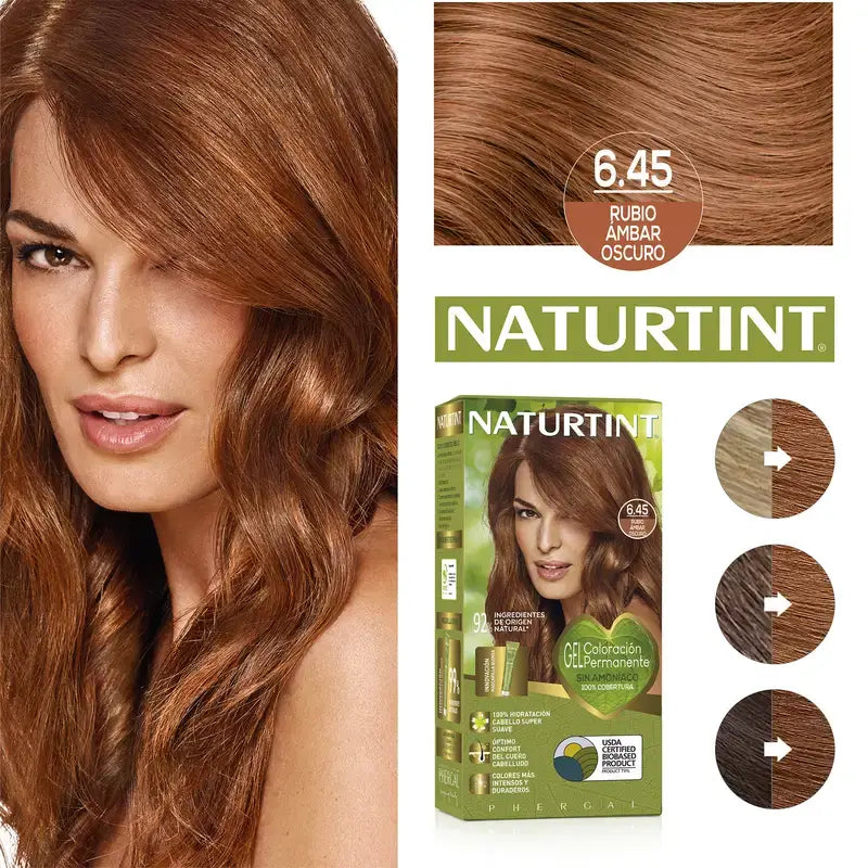 Naturtint Permanentes Färbemittel ohne Ammoniak 6.45 - Dunkles Amberblond