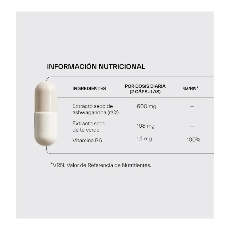 Ndl Pro-Health Ashwagandha Ksm-66 aus biologischem Anbau + L-Theanin, 120 Kapseln
