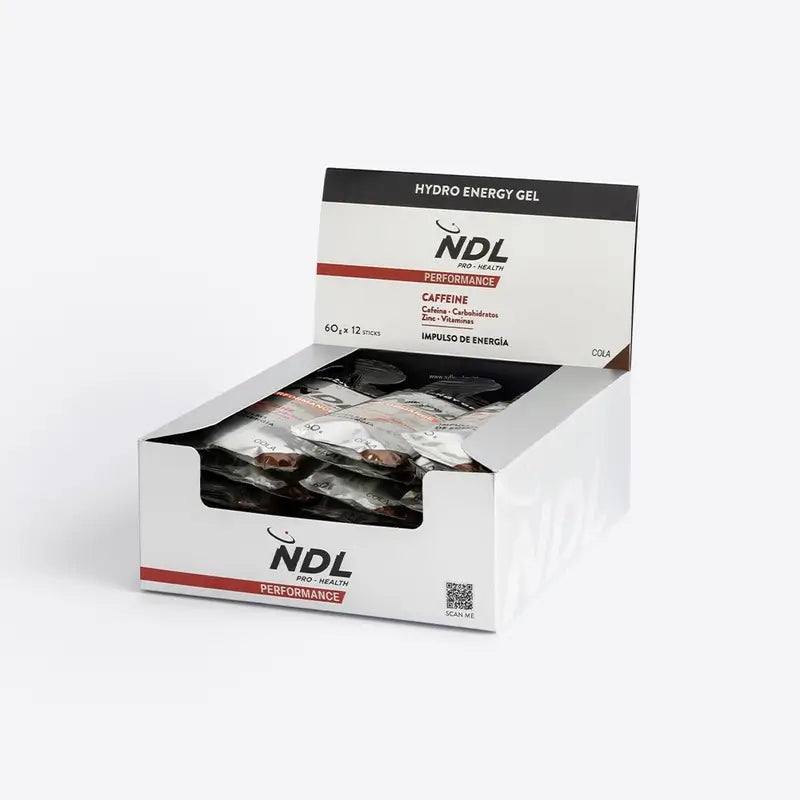 Lloyd Pro-Gesundheit Koffeinhaltiges Energie-Gel Cola-Geschmack, Packung 12x60 Gramm
