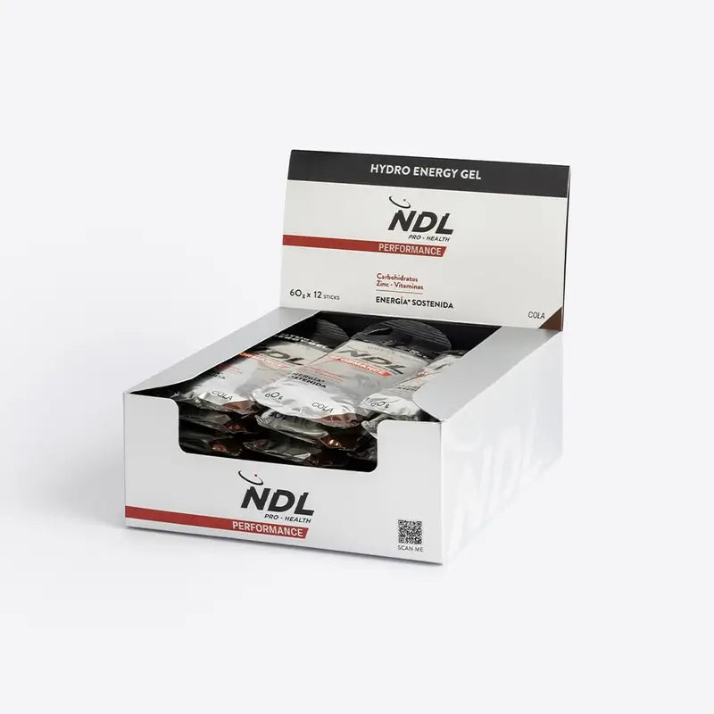 Lloyd Pro-Gesundheit Koffeinfreies Energie-Gel Cola-Geschmack, Packung mit 12x60 Gramm