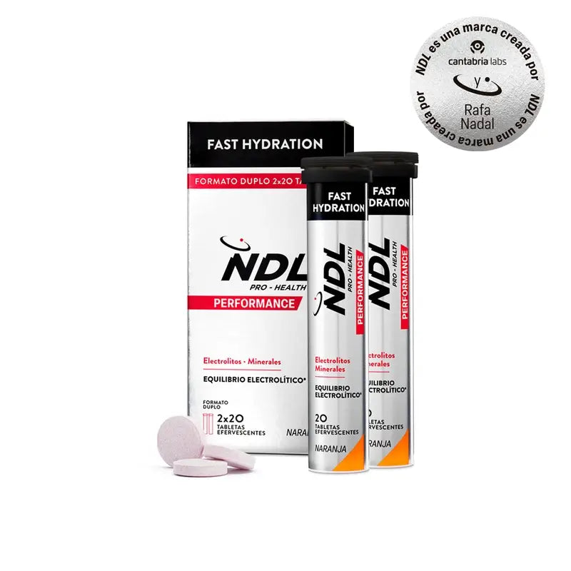 Lloyd Pro-Gesundheit Schnelle Flüssigkeitszufuhr Brausetabletten mit Orangengeschmack, 2er Pack, 40 Tabletten