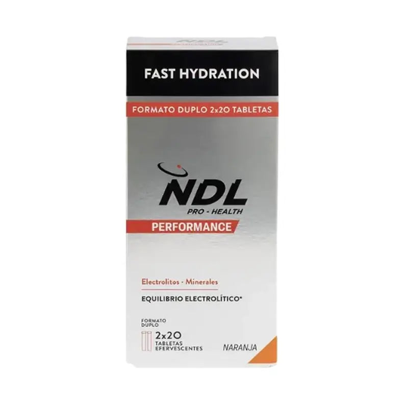 Lloyd Pro-Gesundheit Schnelle Flüssigkeitszufuhr Brausetabletten mit Orangengeschmack, 2er Pack, 40 Tabletten