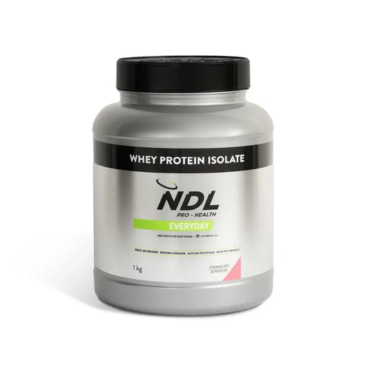 Ndl Pro-Gesundheit Molkenprotein-Isolat - Protein-Isolat, Erdbeer-Sensation, 1 kg