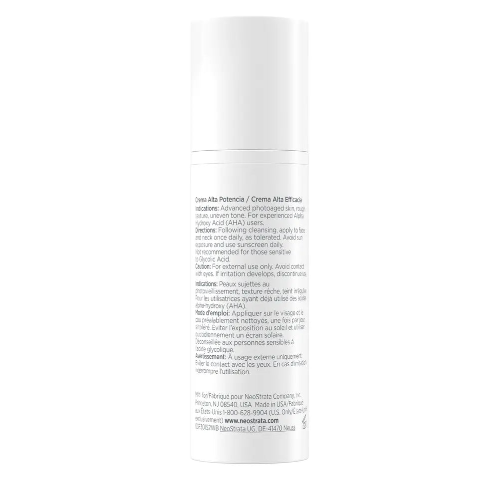 Neostrata High Potency Cream, Feuchtigkeitscreme für das Gesicht, Anti-Falten-Creme 30g