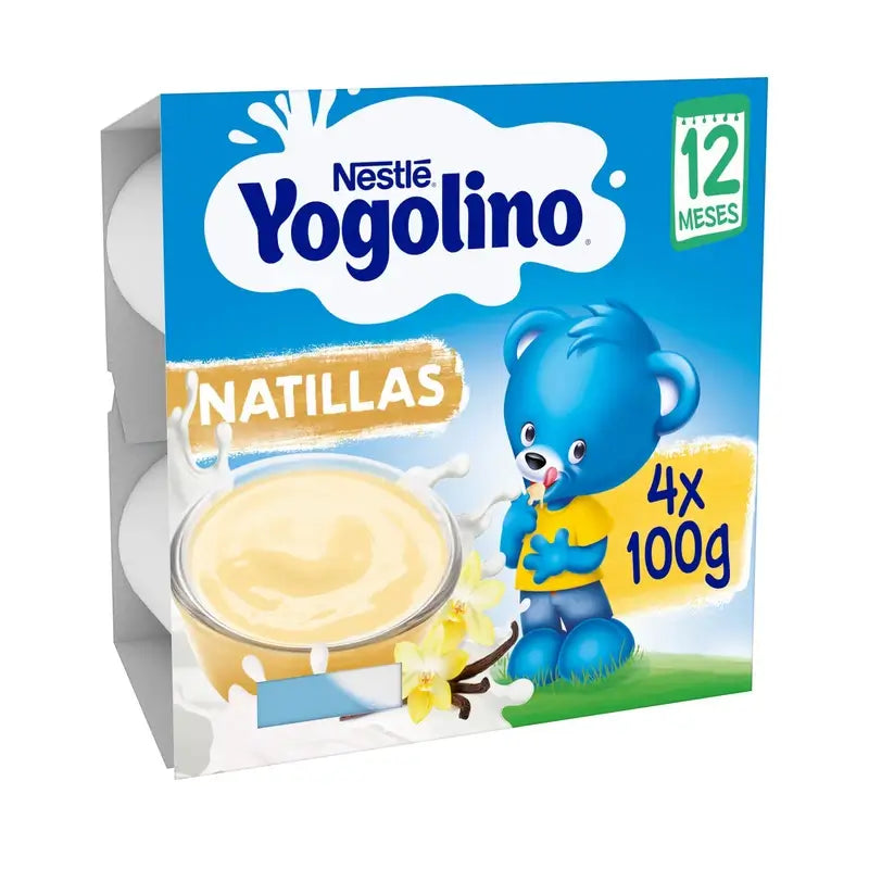 Nestlé Yogolino Vanillegeschmack Vanillepudding-Desserts, 4X100 g