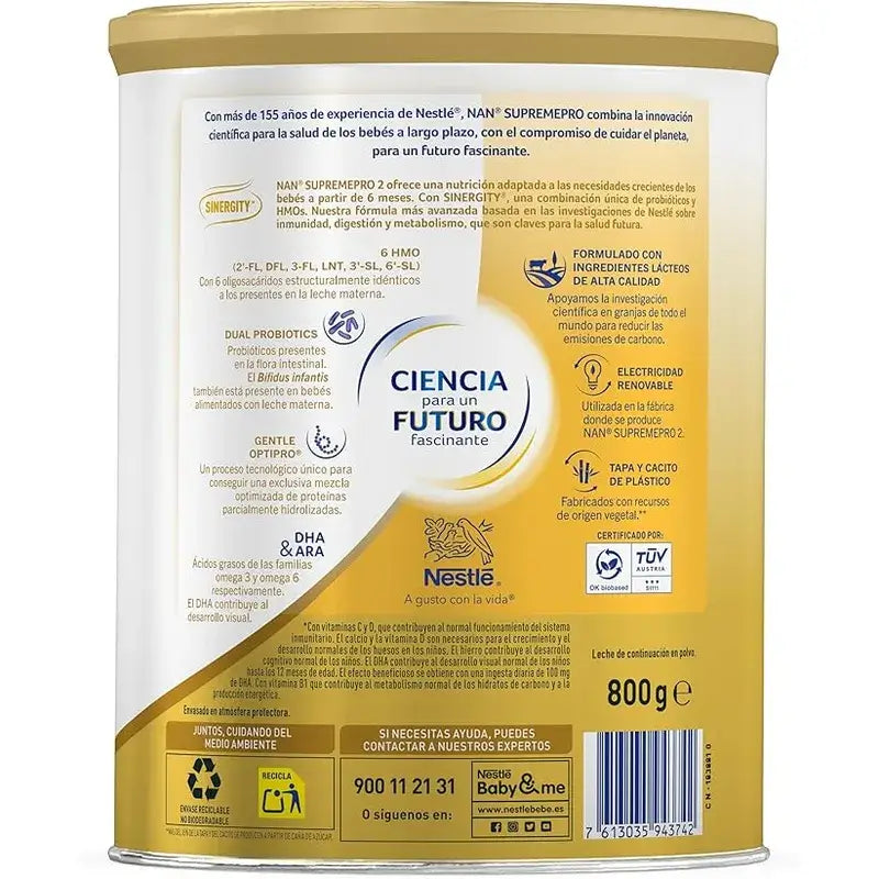 Nestlé Nan Supreme Pro 2 Formula Milch, 800 g
