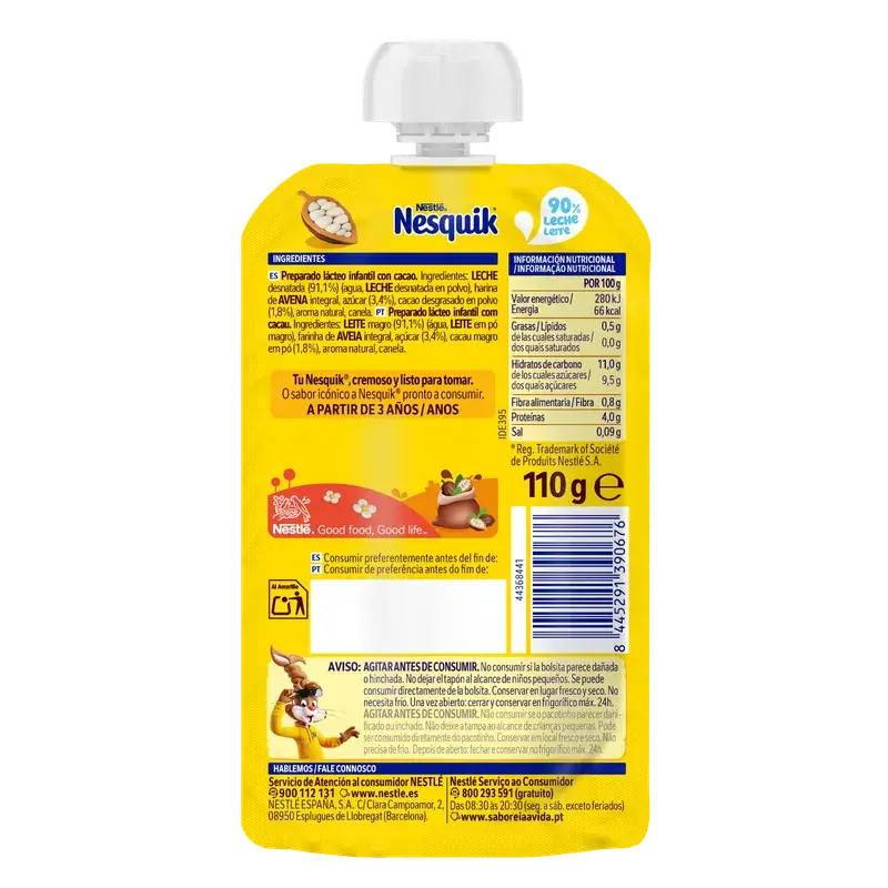 Nestlé Nesquik Kakao-Packung, 16 × 110 g
