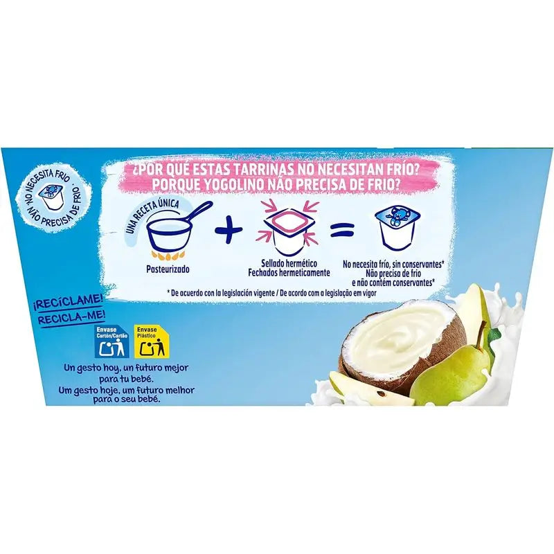 Yogolino Kokosnuss-Birne , 4x90g