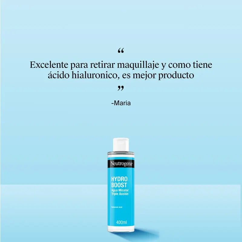 Neutrogena Hydro Boost Gesichtsreinigung Mizellen Make-up Entferner Wasser, 400 ml
