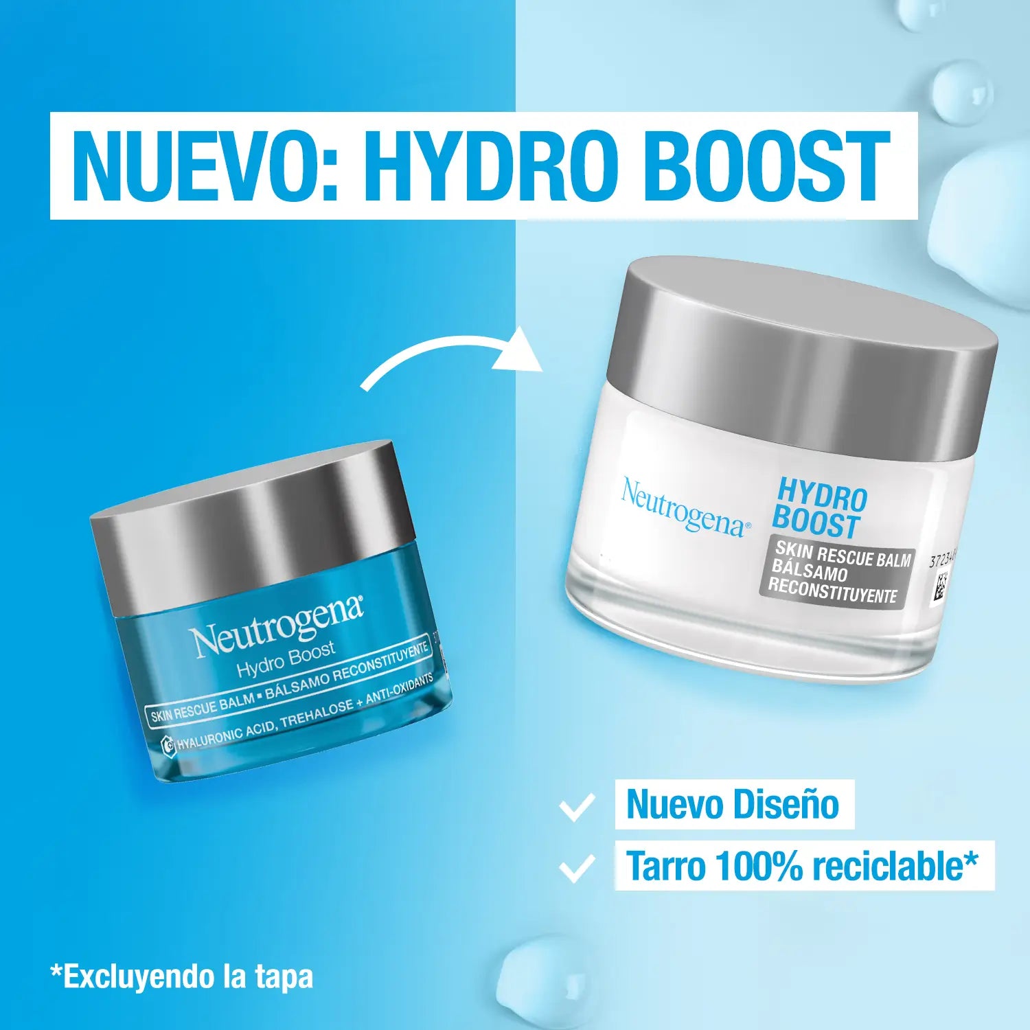 Neutrogena Hydro Boost Feuchtigkeitsspendender Gesichtsbalsam, 50 ml