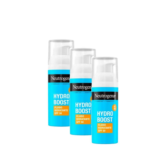 Neutrogena Hydro Boost Feuchtigkeitsspendende Gesichtscreme SPF 50, 3er-Pack à 50 ml