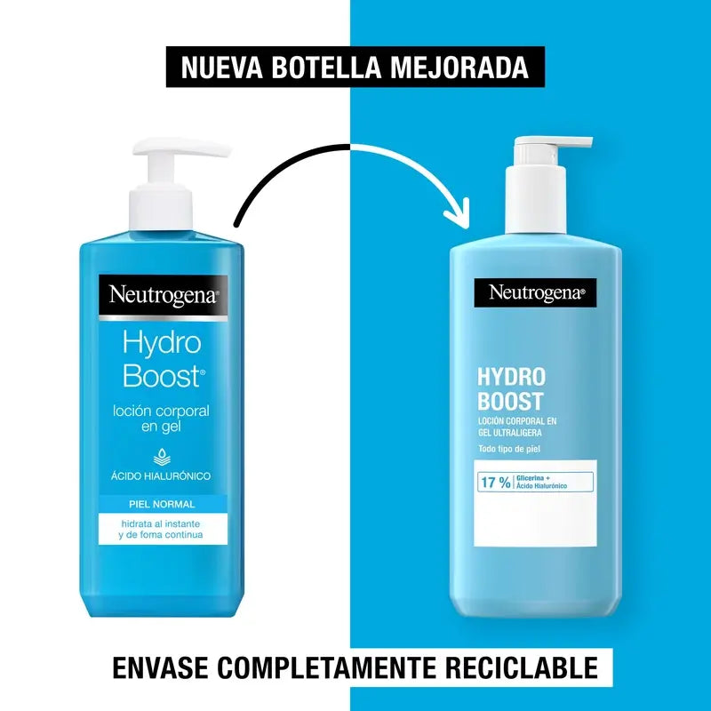 Neutrogena Hydro-Boost-Ultra-Licht feuchtigkeitsspendende Körper-Gel-Creme, 2X400 Ml