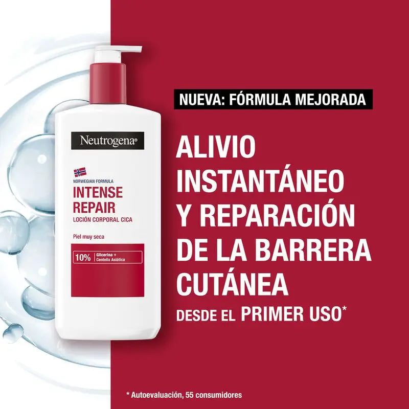 Neutrogena Neutrogena sehr trockene Haut reparierende feuchtigkeitsspendende Körpercreme Cica, Packung 2x750 ml