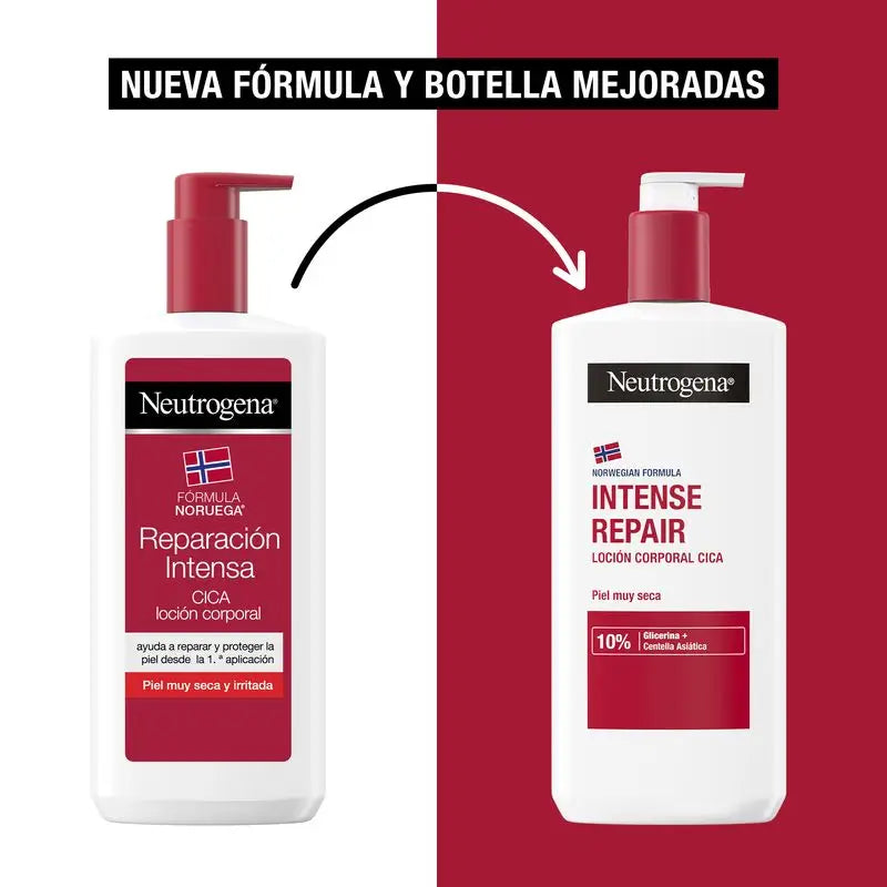 Neutrogena Neutrogena sehr trockene Haut reparierende feuchtigkeitsspendende Körpercreme Cica, Packung 2x750 ml